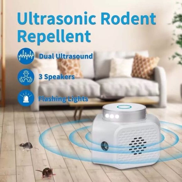 NEW!! 4-in-1 Ultrasonic Rodent Repellent Pest Repeller Deterrent - Unopened Box! - Picture 1 of 11